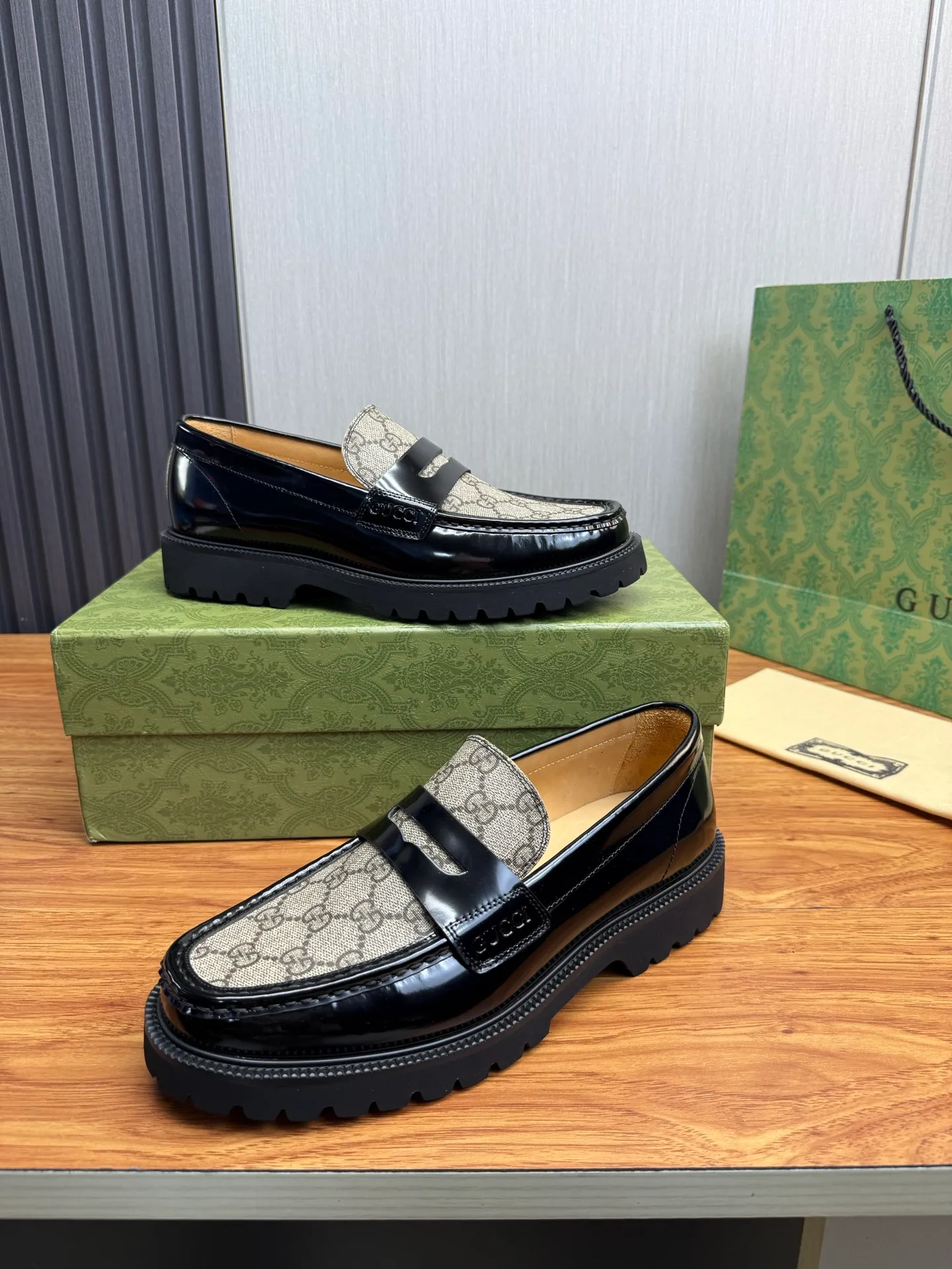 Factory price 580💰 GUCCI. Gucci men's business casual leather shoes, luxurious and noble👞All imported original brand leather materials, just to create a more comfortable wearing experience, upper: original cowhide. Frosted cowhide➕Imported full cowhide, original outsole✔️16-45 (45 non-refundable)